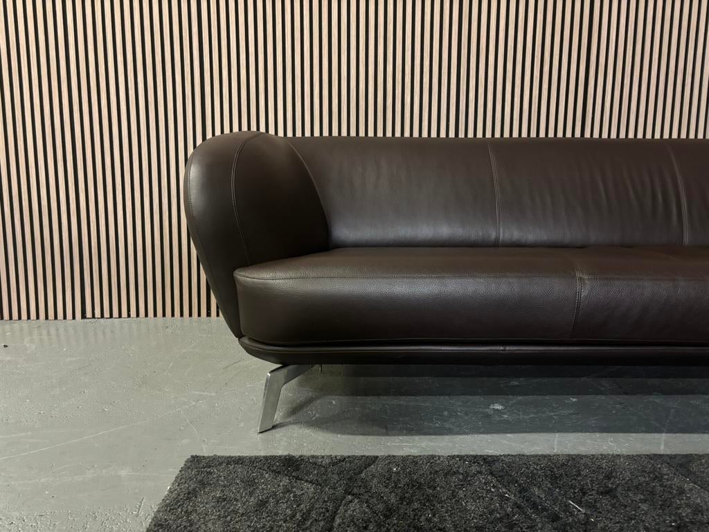 GRATIS LEVERING Leolux Flint Hoekbank Leer 300x205 GEREINIGD, Huis en Inrichting, Banken | Bankstellen, Hoekbank, 300 cm of meer