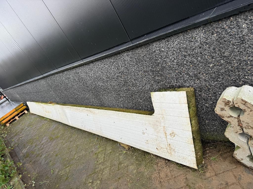 Gratis ophalen sandwichpaneel isolatie steenwol, Doe-het-zelf en Verbouw, Platen en Panelen, Ophalen of Verzenden, Gebruikt, Overige materialen