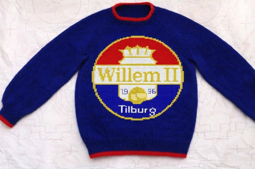 Willem II logo trui breipatroon, Hobby en Vrije tijd, Breien en Haken, Ophalen of Verzenden, Zo goed als nieuw, Breien, Patroon of Boek