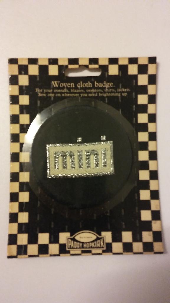 Mini John Cooper vintage auto embleem patch kleding Rare, Ophalen of Verzenden, Nieuw, Auto's