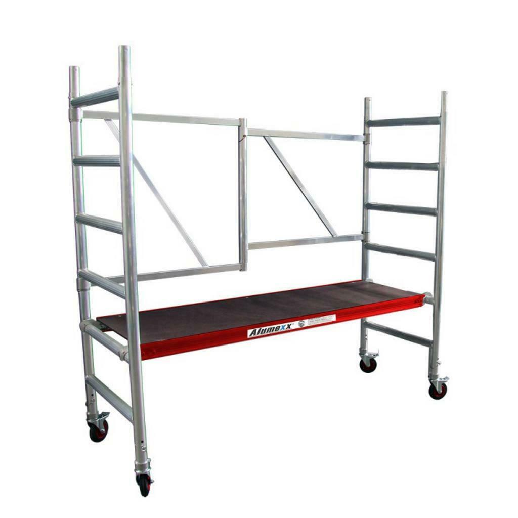 Aanbieding ! Nu tijdelijk de ALX  kamersteiger D75-6, Doe-het-zelf en Verbouw, Steigers, Ophalen, Nieuw, Rolsteiger of Kamersteiger