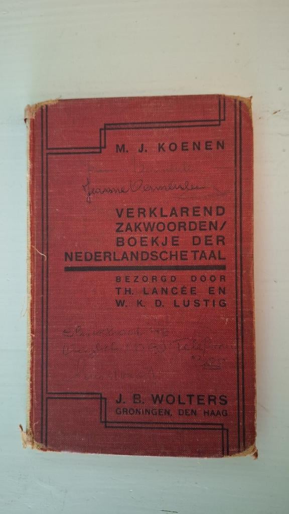 Verklarend zakwoordenboekje der nederlandsche taal, Ophalen of Verzenden
