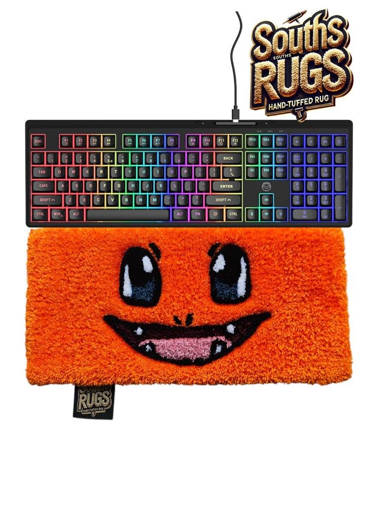 Charmander Keyboard Rug - Handgemaakt, Minder dan 50 cm, Cartoon, Nieuw, Minder dan 50 cm
