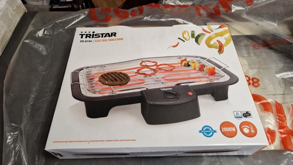 Tristar Tafel barbeque, Ophalen of Verzenden, Vaatwasmachinebestendig, Gebruikt, Tafelgrill