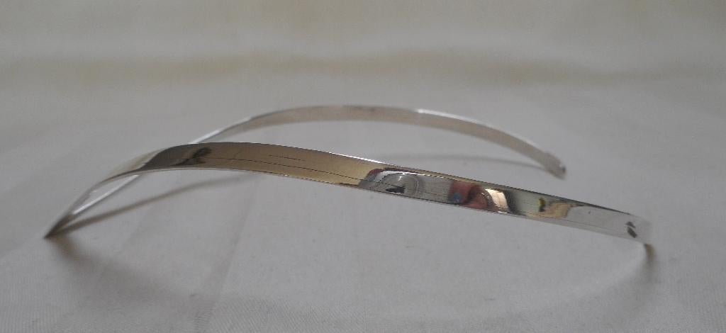 Zilveren vintage V spang nr.1595, Verzenden, Zo goed als nieuw, Zilver, Zilver