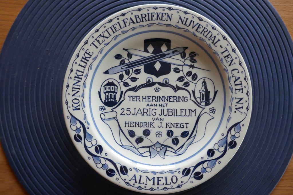 Jubileumbord Nijverdal - ten Cate, Ophalen of Verzenden, Nieuw