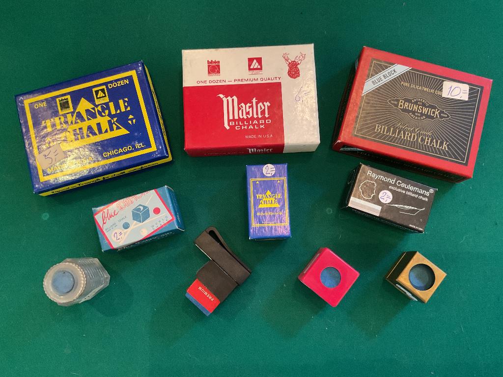 Uitverkoop biljart krijt, Ophalen, Nieuw, Keu of Ballen