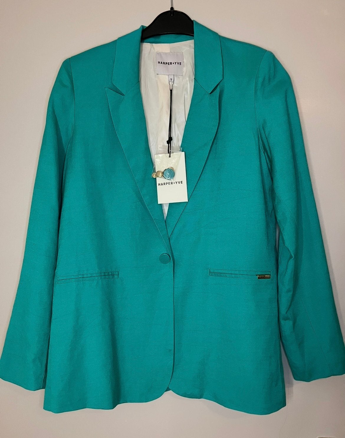 Harper & Yve linnenblend oversized blazer maat S, nieuw!, Nieuw, Ophalen of Verzenden, Jasje, Maat 36 (S)