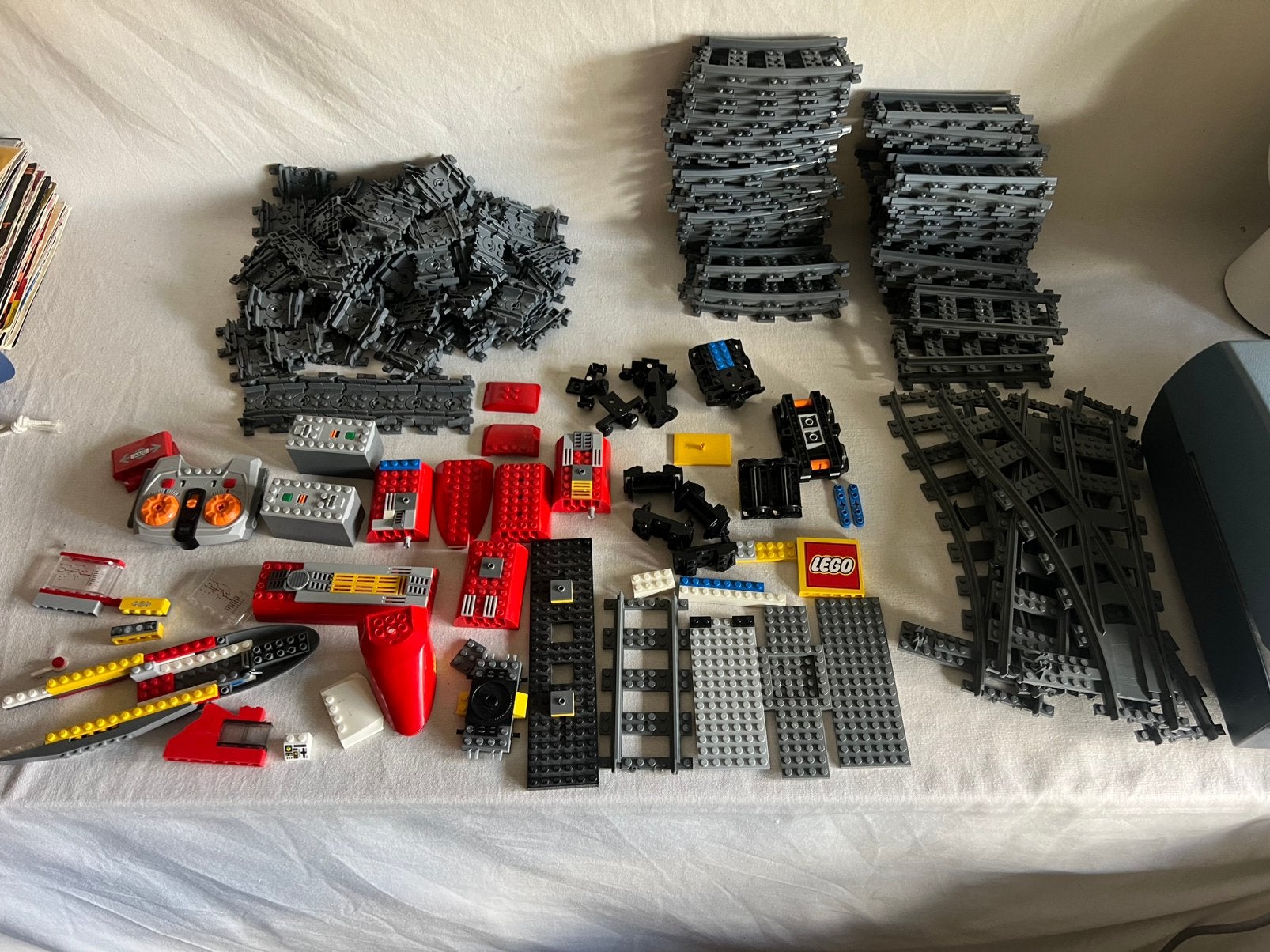 Lego city heel veel rails en onderdelen voor een treinstel, Gebruikt, Overige thema's, Lego, Accessoire