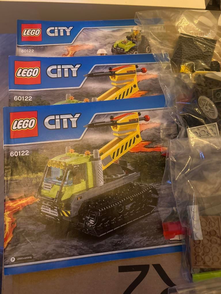 LEGO City 60122 Vulkaan Crawler - Compleet & Uitgesorteerd, City, Lego, Ophalen of Verzenden, Zo goed als nieuw