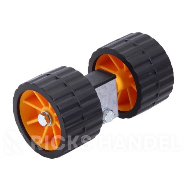Rollenset 2 kunststof rollen 75x120 mm voor boottrailer