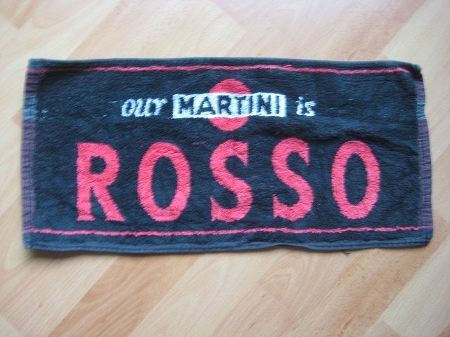 Bar tap doek Martini Rosso, Ophalen of Verzenden, Reclamebord