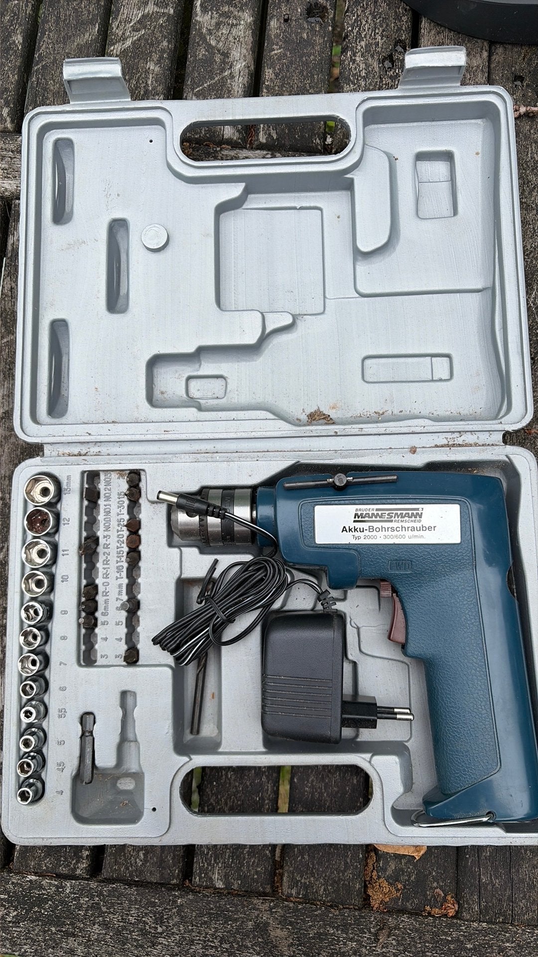 Bruder Mannesmann accu boormachine, Ophalen of Verzenden, Gebruikt, Boormachine