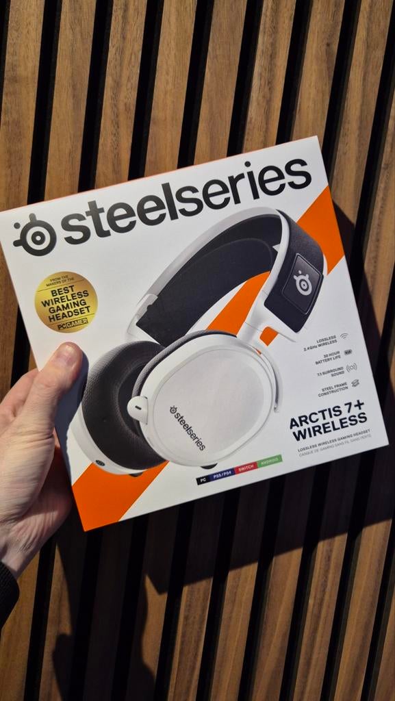 Steelseries Arctis 7+ Wireless Gaming Headset Wit, Computers en Software, Headsets, Mute-functie, Steelseries Arctis, Ophalen of Verzenden
