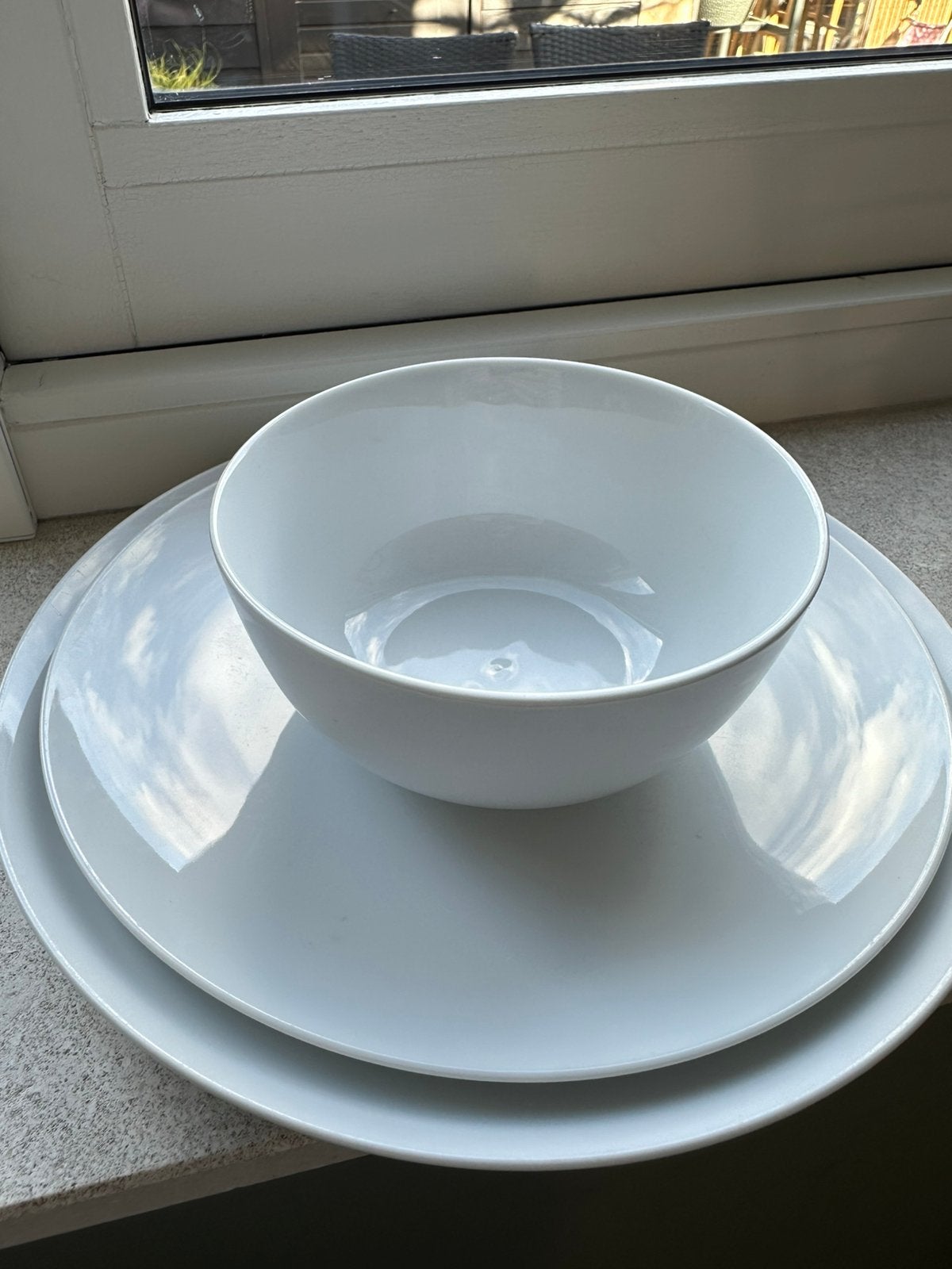 Tijdloos wit servies, Ophalen, Zo goed als nieuw, Bord(en), Overige stijlen