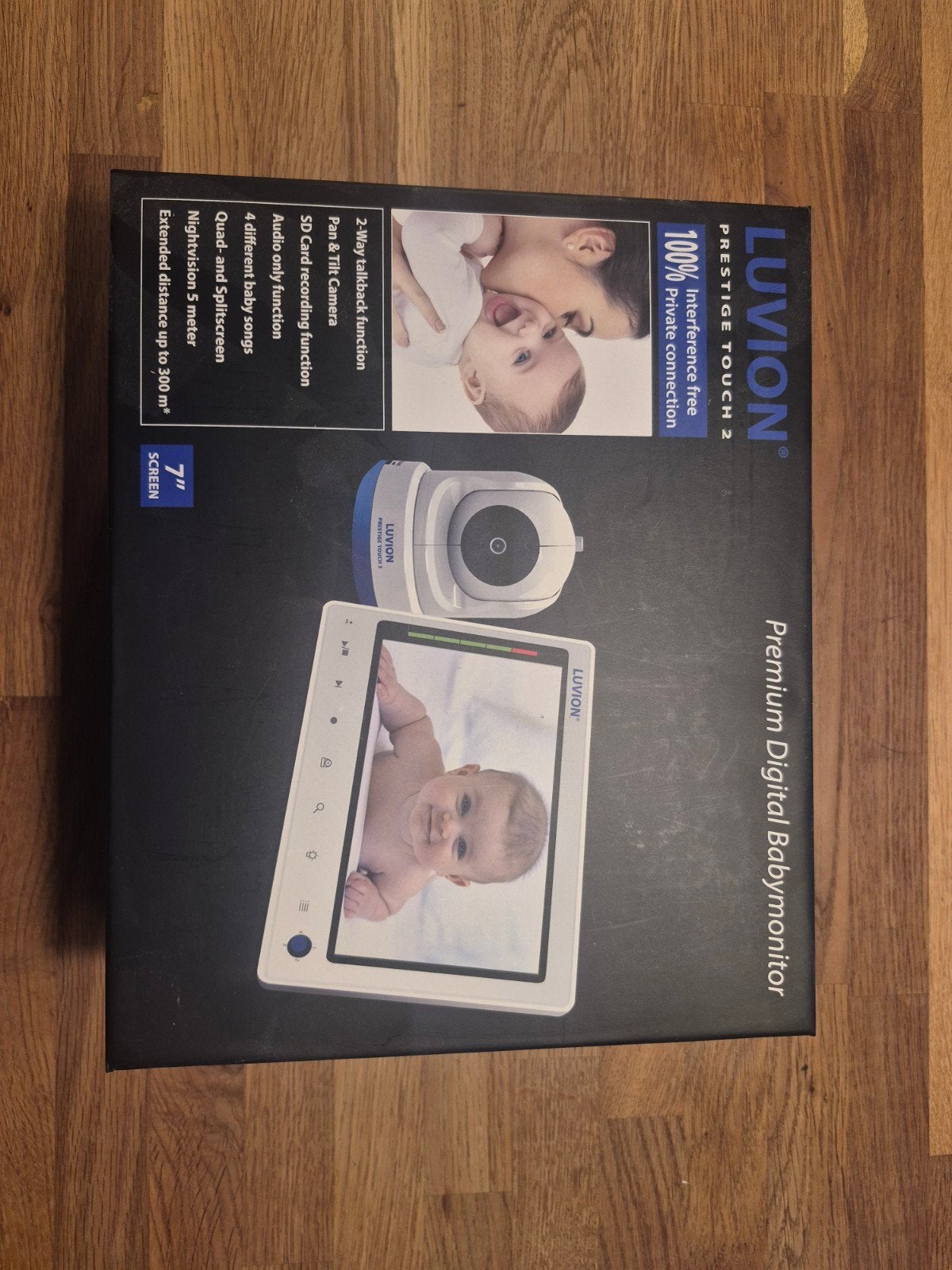 Luvion Prestige Touch 2 Premium Digitale Babyfoon, Ophalen, Zo goed als nieuw, 250 meter of meer, Camera