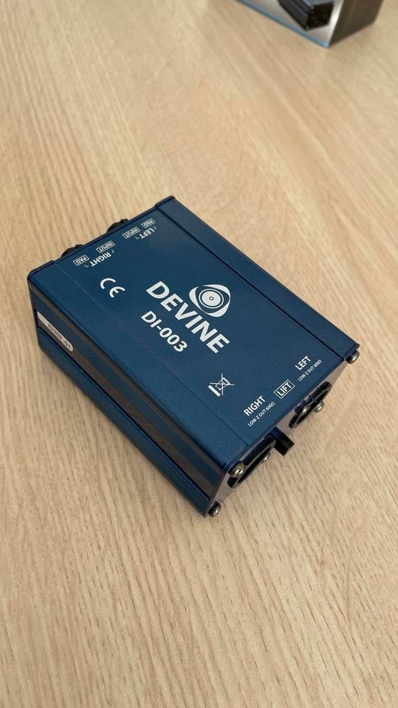 Devine DI-003 DI box 2 voor 30 euro, Muziek en Instrumenten, Mengpanelen, Ophalen of Verzenden, Zo goed als nieuw, Minder dan 5 kanalen