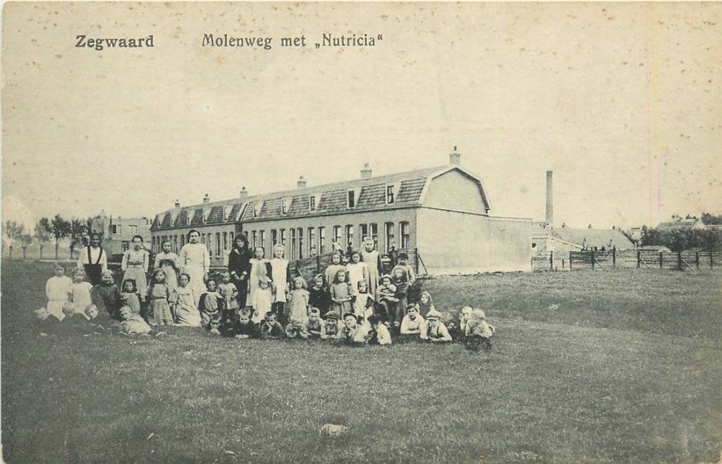 388-291-001 Zegwaard Molenweg met Nutricia, Verzamelen, Ansichtkaarten | Nederland, Verzenden, Voor 1920, Zuid-Holland