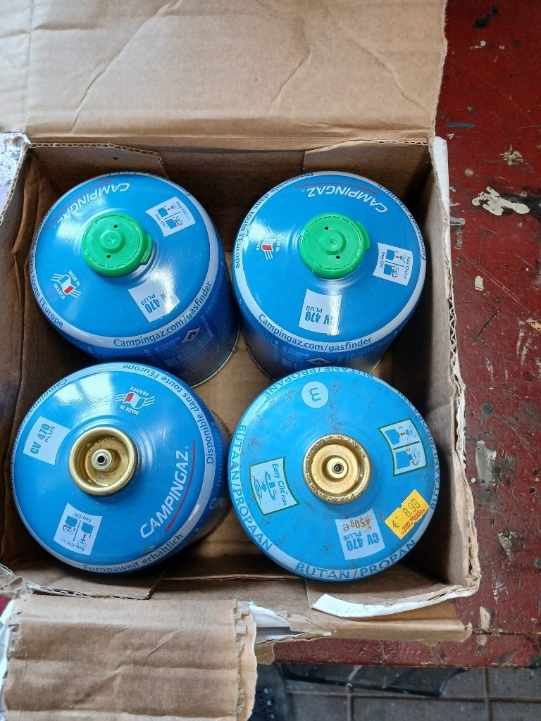 Campingaz CV 470 Plus gaspatronen - 4 stuks, Ophalen of Verzenden, Gebruikt
