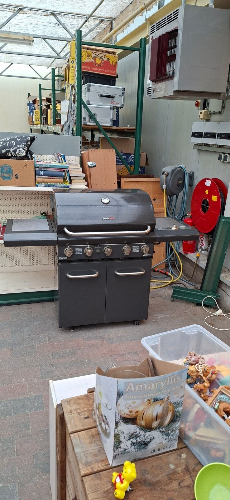 Grandhall Premium 327 Gasbarbecue met zijbrander, Ophalen