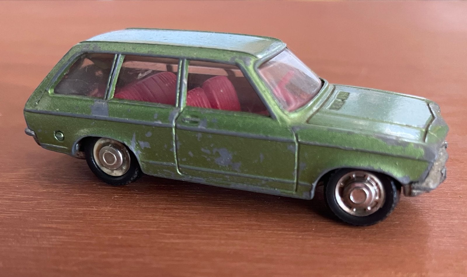 Schuco Opel Ascona A Voyage 1/64 - Groen, Ophalen of Verzenden, Gebruikt, Auto