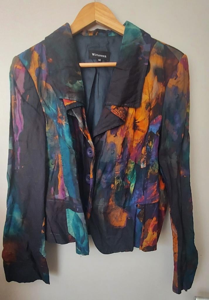 Blazer van Witteveen, maat 44, Blauw, Maat 42/44 (L), Ophalen of Verzenden, Zo goed als nieuw
