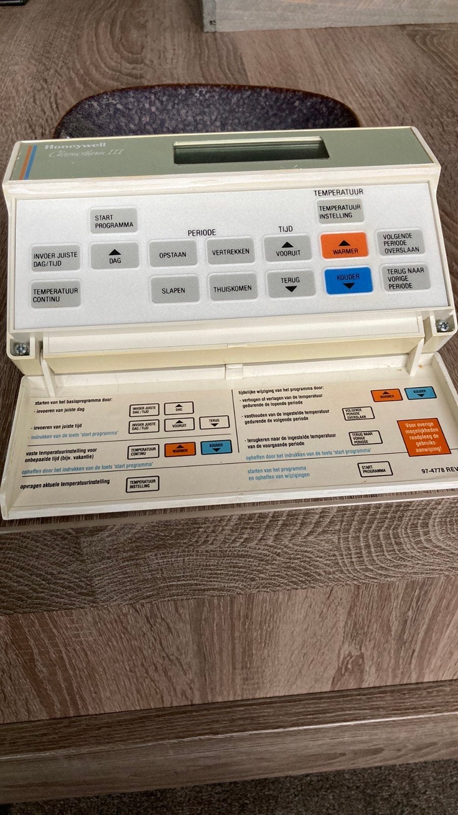 Honeywell Chronotherm III Thermostaat met Handleiding, Ophalen, Slimme thermostaat, Gebruikt