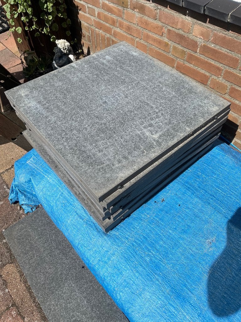 GratisTerrastegels, Tuin en Terras, Tegels en Klinkers, Ophalen, Nieuw, Gecoat, Terrastegels