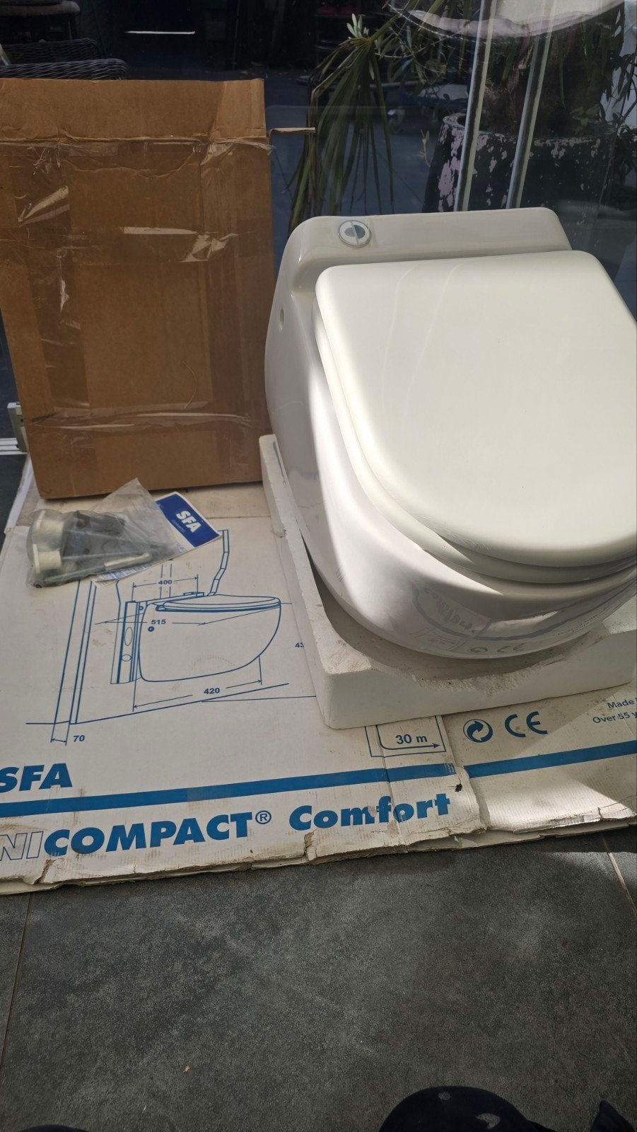 sanicompact comfort SFA sanibroyeur NIEUW!!!, Ophalen of Verzenden, Nieuw, Toilet