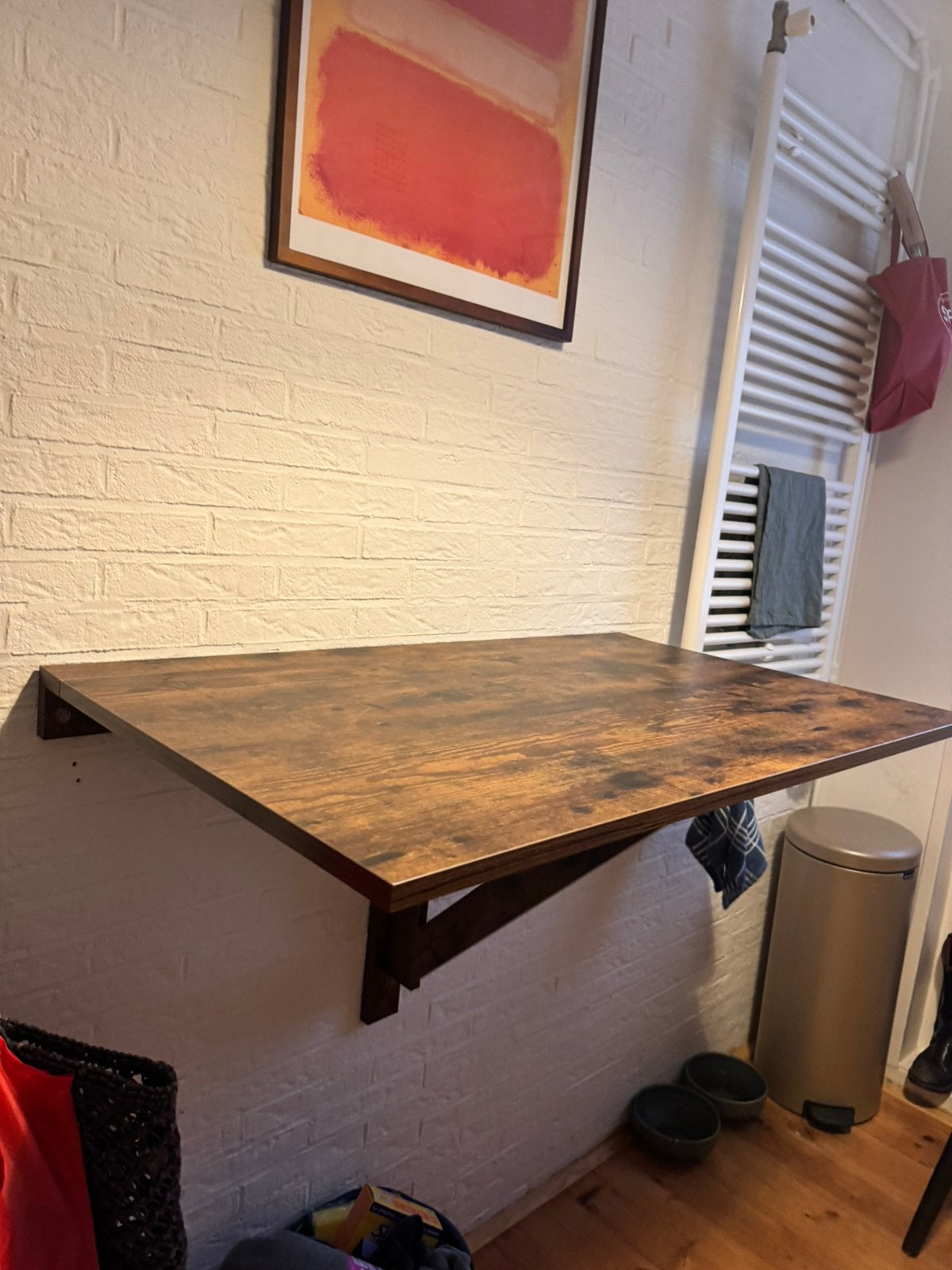 Inklapbare tafel wand, Ophalen, Zo goed als nieuw