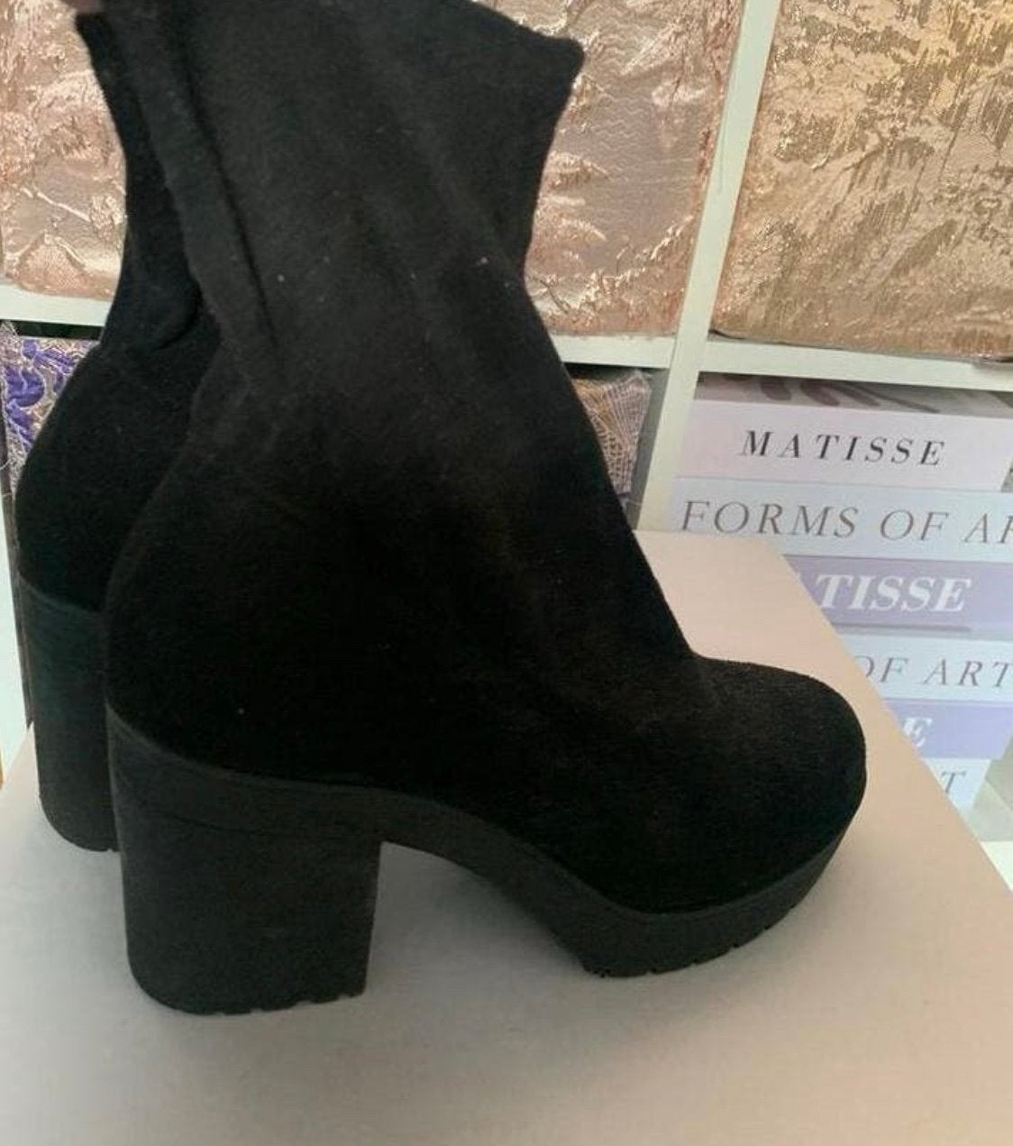 Zwarte laarzen Bershka maat 38, Ophalen of Verzenden, Zo goed als nieuw, Zwart, Hoge laarzen