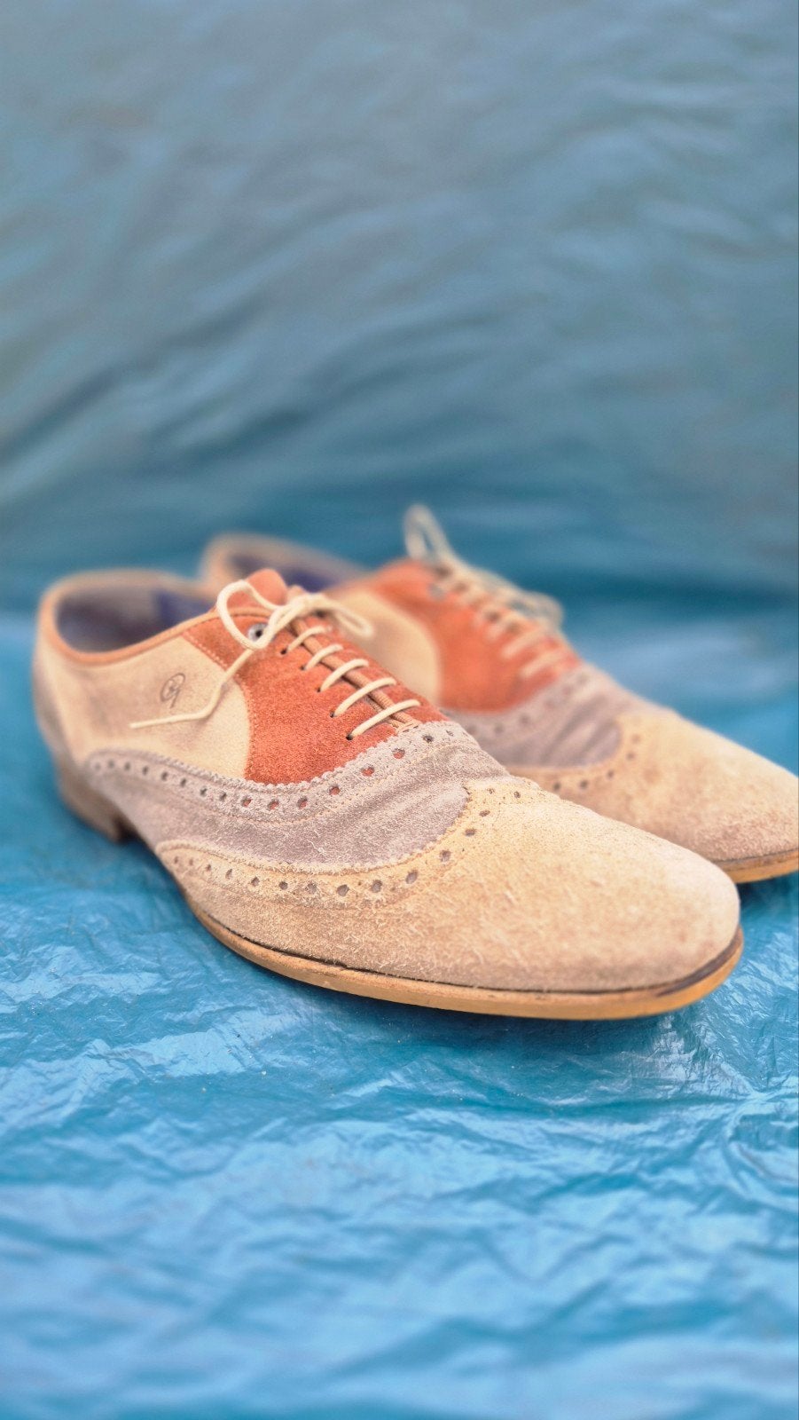 Greve suède schoenen met leren binnenvoering in maat 45, Overige kleuren, Ophalen of Verzenden, Veterschoenen, Gedragen