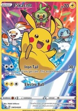 Gezocht; Pikachu full arts (Illustration Rare) - pokemon, Ophalen of Verzenden, Zo goed als nieuw, Losse kaart