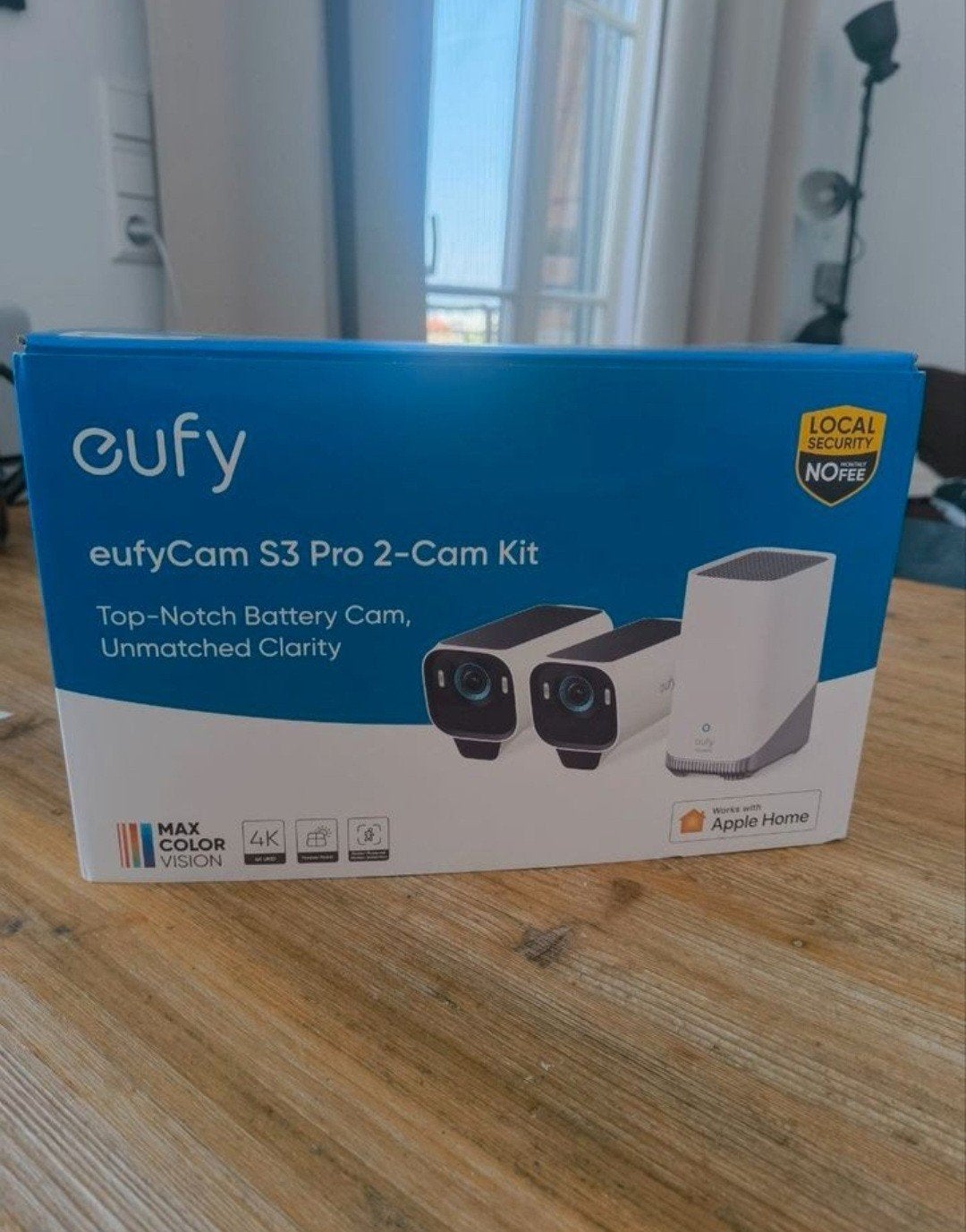 EufyCam S3 Pro 4K Ultra - 2x EufyCam S3 Pro + HomeBase, Ophalen of Verzenden, Nieuw, Buitencamera