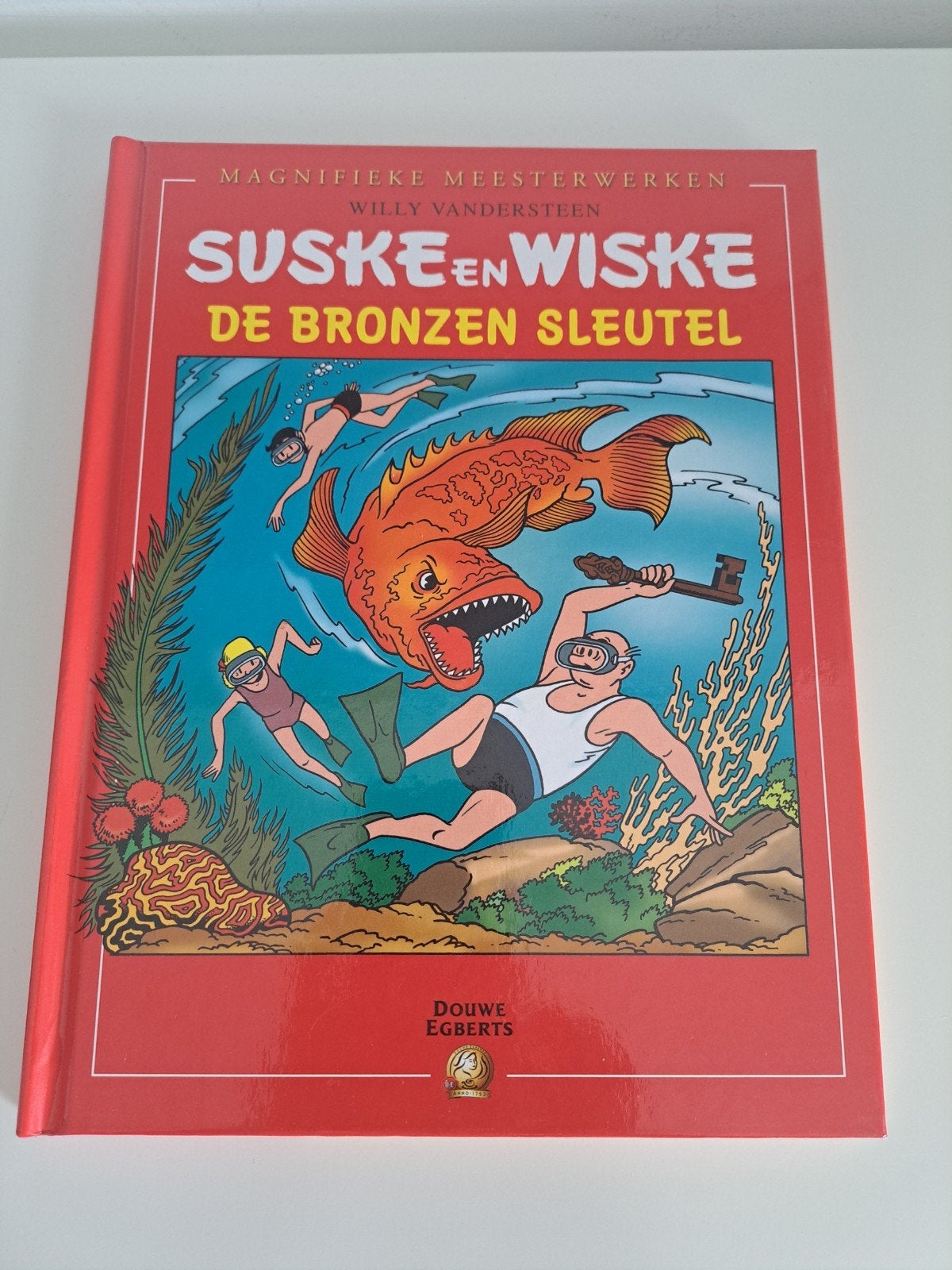 Suske en Wiske - De Bronzen Sleutel (Douwe Egberts), Eén stripboek, Ophalen of Verzenden, Zo goed als nieuw, Willy Vandersteen