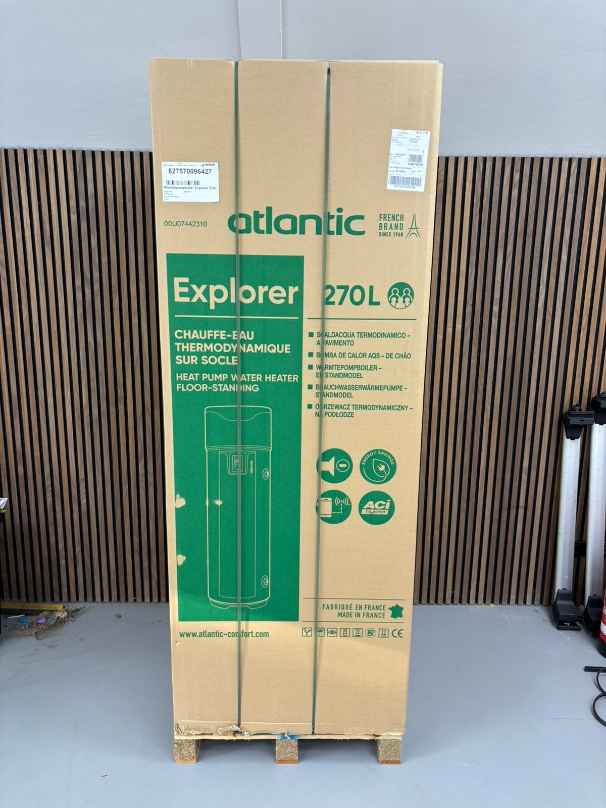 Atlantic Explorer 270L Waterpompboiler - Nieuw in doos, Doe-het-zelf en Verbouw, Ophalen, 100 liter of meer, Nieuw, Boiler