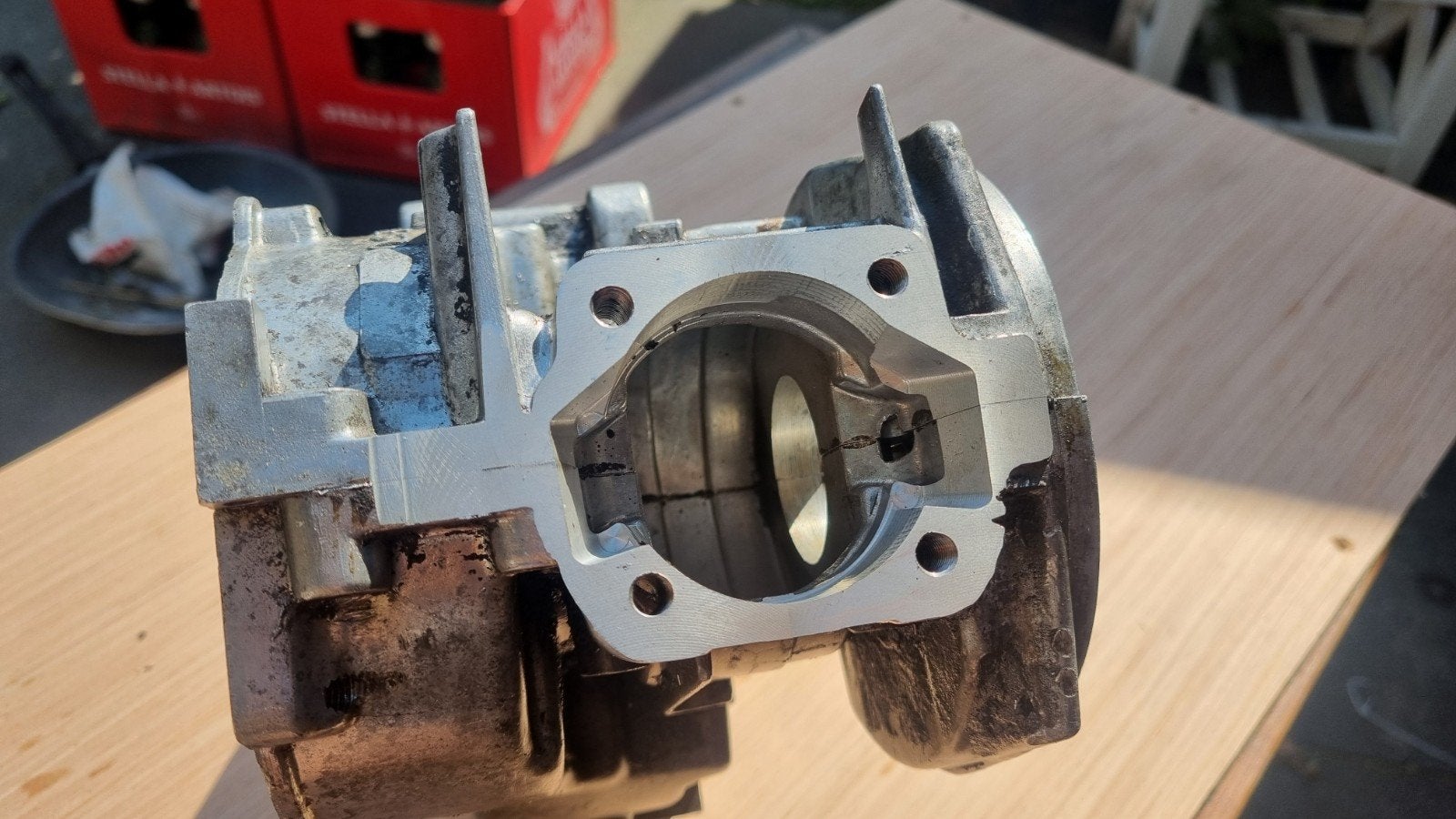cnc gefreesde 74cc gilardoni kickstart carters, Fietsen en Brommers, Brommeronderdelen | Puch, Ophalen of Verzenden, Blok
