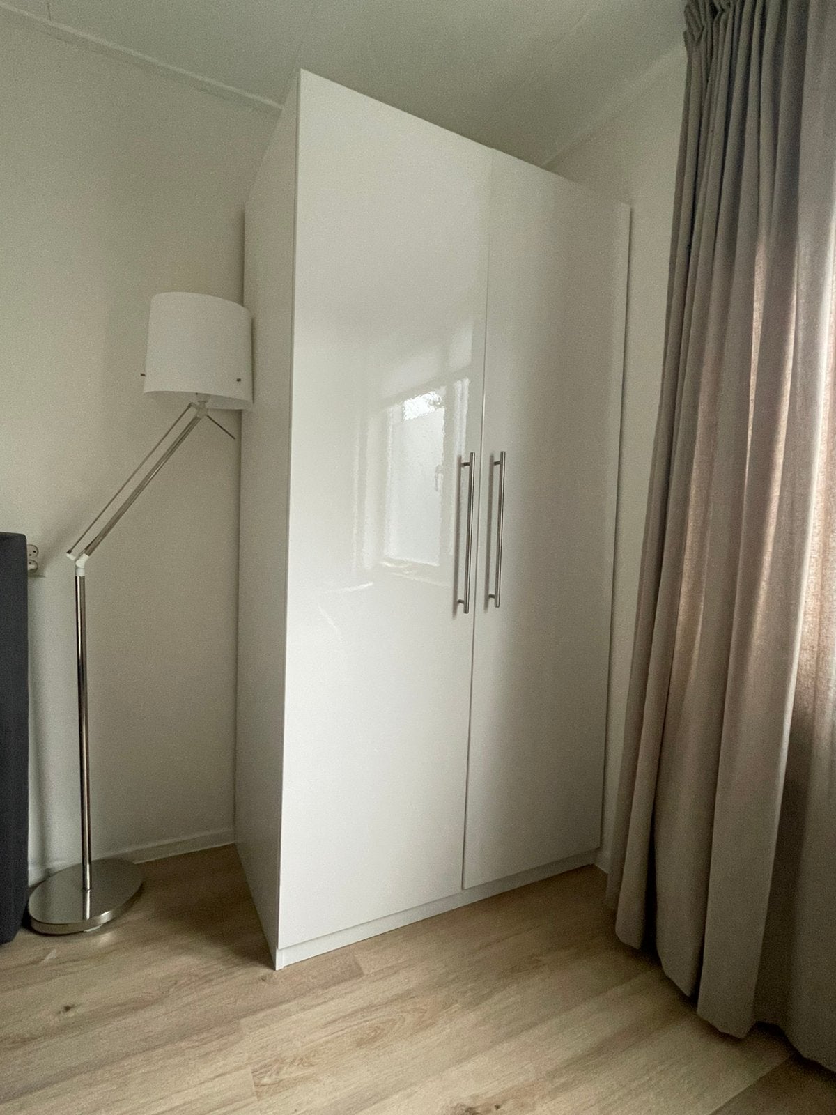 IKEA Pax kast hoogglans wit, Ophalen, 200 cm of meer, Met plank(en), 50 tot 100 cm