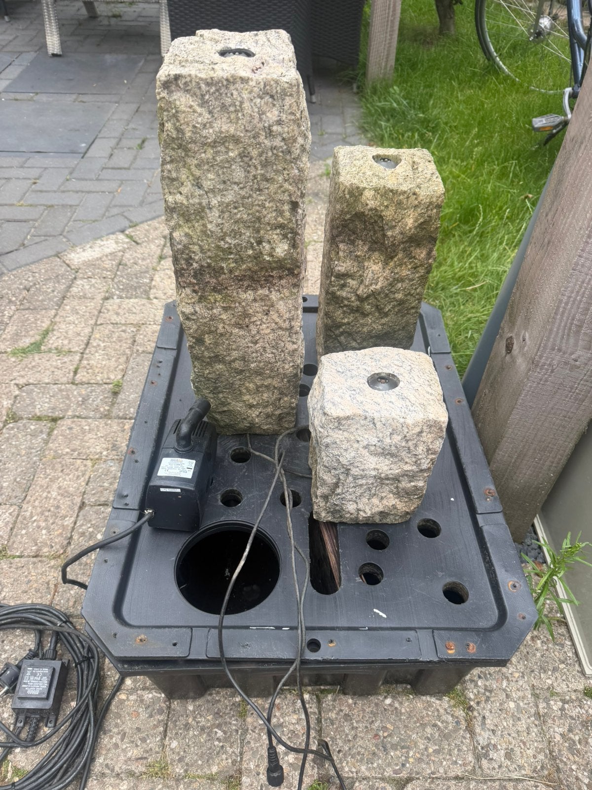 granieten waterornament, Tuin en Terras, Ophalen, Gebruikt