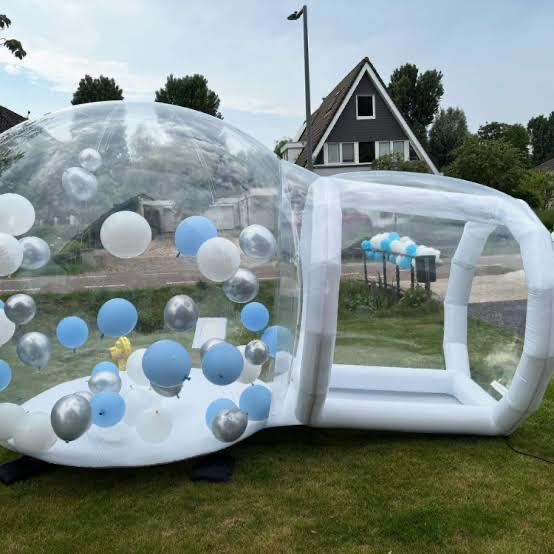 *te koop* Opblaasbare Bubble house, T, Ophalen of Verzenden, Zo goed als nieuw, Feestartikel