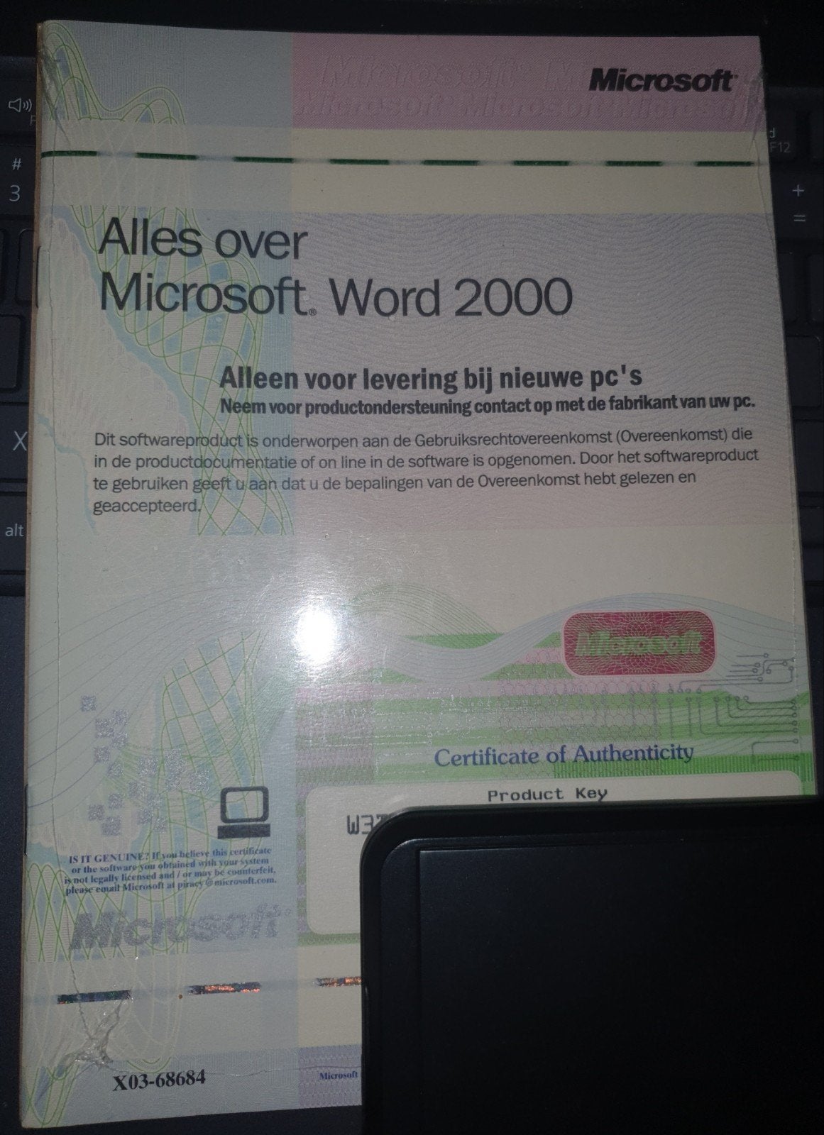 Microsoft WORD 2000 - fysieke License Key / licentie code, Computers en Software, Ophalen of Verzenden, Nieuw, Word, Windows