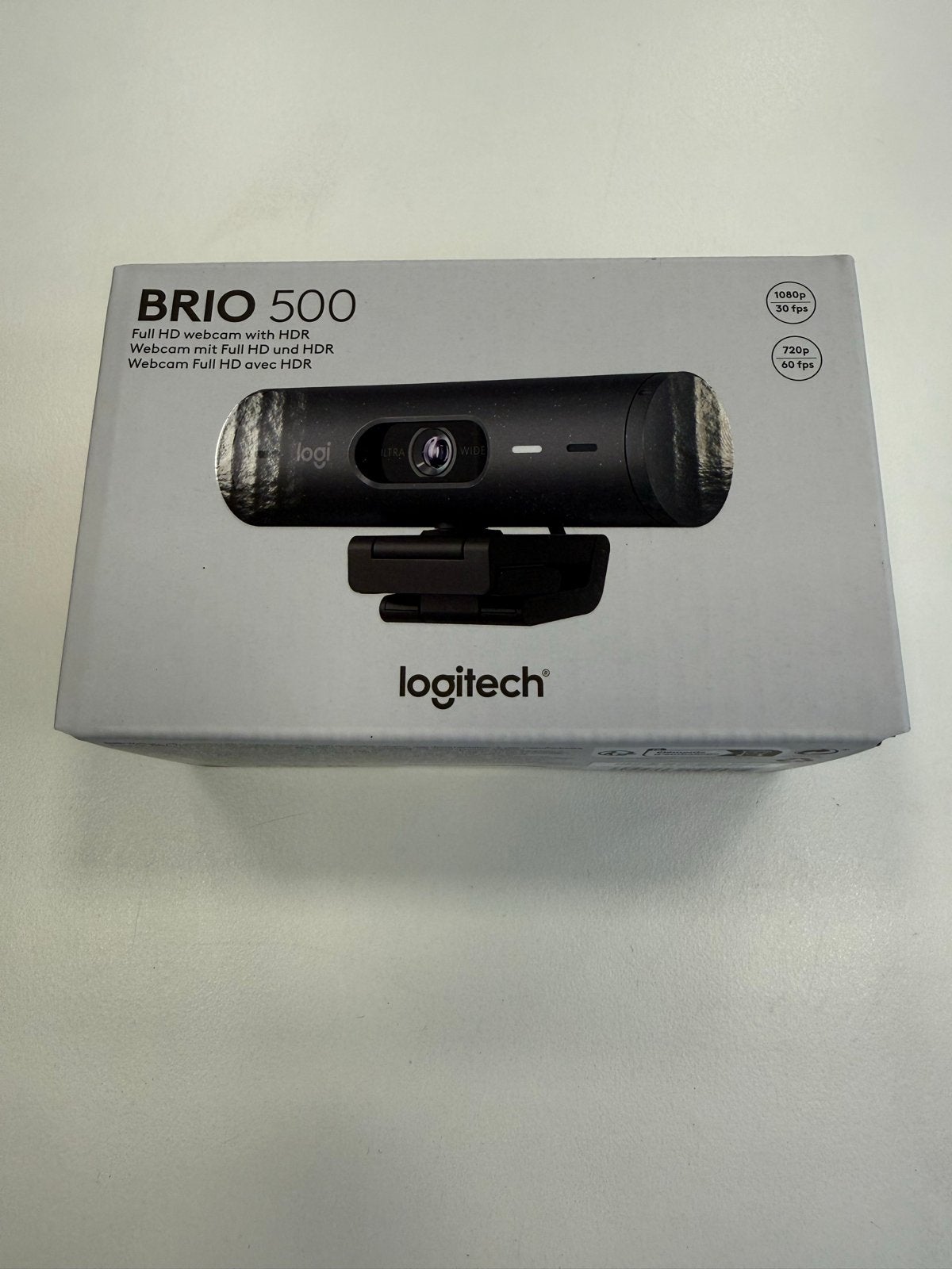 Logitech Brio 500 Webcam Full HD HDR 960-001422 Nieuw, Computers en Software, Nieuw, Ophalen of Verzenden, Windows, Monitorclip