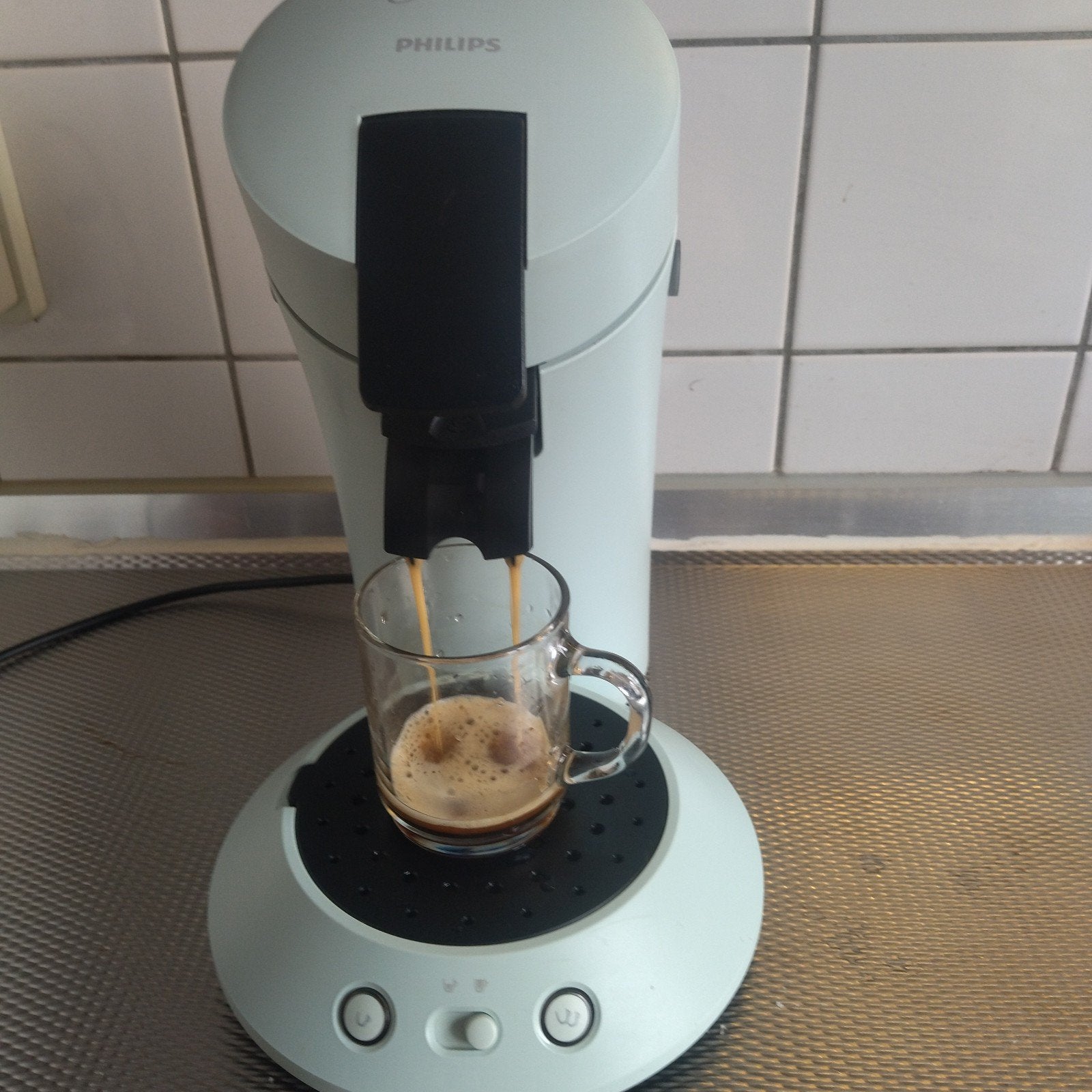 Senseo - mintgroen, Witgoed en Apparatuur, Koffiezetapparaten, Ophalen, Zo goed als nieuw, Koffiemachine