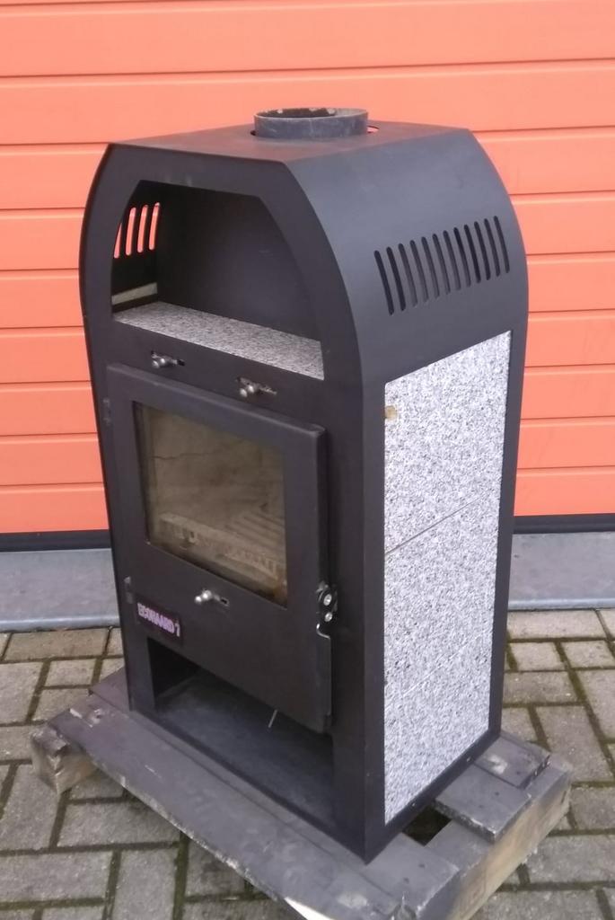 Tuin/veranda kachel 6kw, Huis en Inrichting, Kachels, Gebruikt, Vrijstaand, Houtkachel, Hout, Ophalen