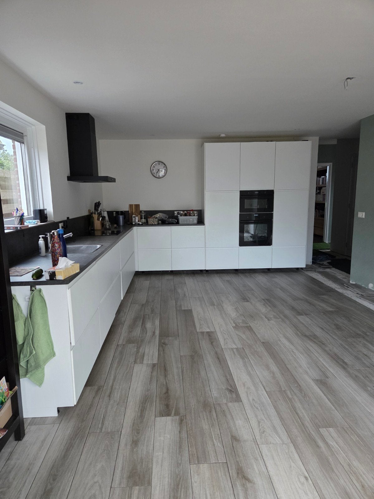 Complete keuken, gedemonteerd, Huis en Inrichting, Keuken | Complete keukens, Ophalen, Gebruikt, Wit, Hoekkeuken