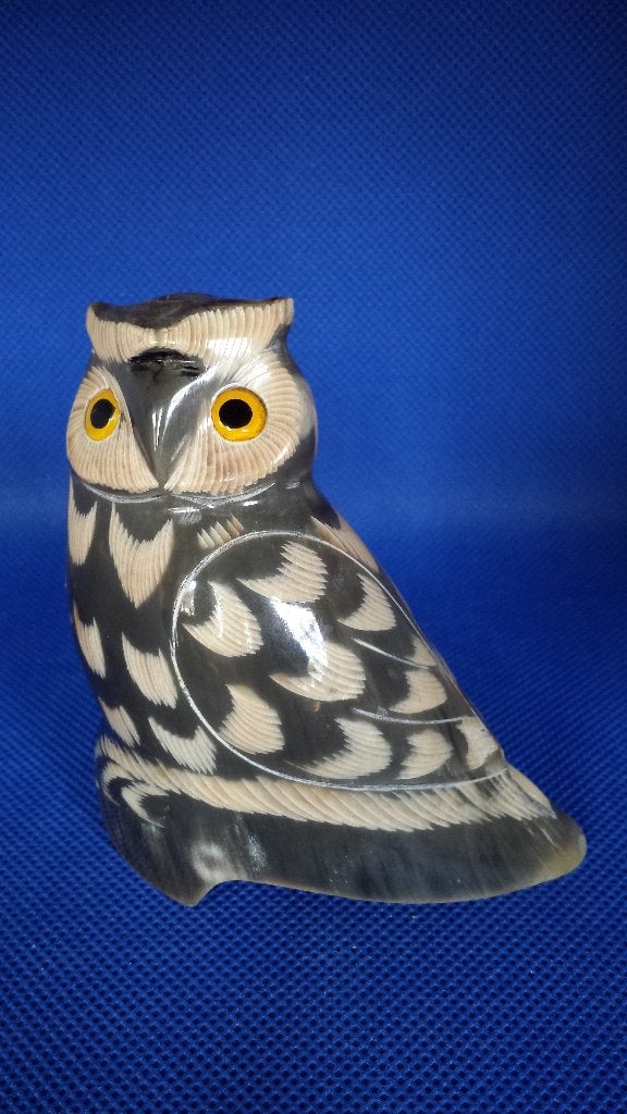 Klein Beeldje UIL ~ van HOORN  ~ HANDWERK Kroatië ~ Hg 8½ cm, Ophalen of Verzenden