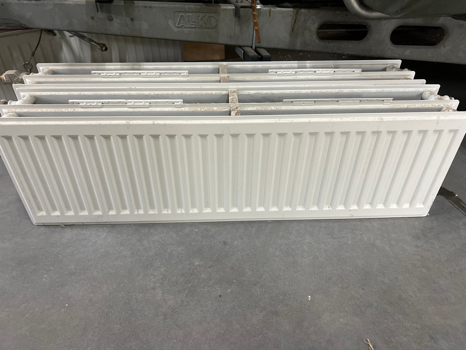 Witte radiatoren, 4 x, Ophalen, 30 tot 80 cm, Gebruikt, Radiator