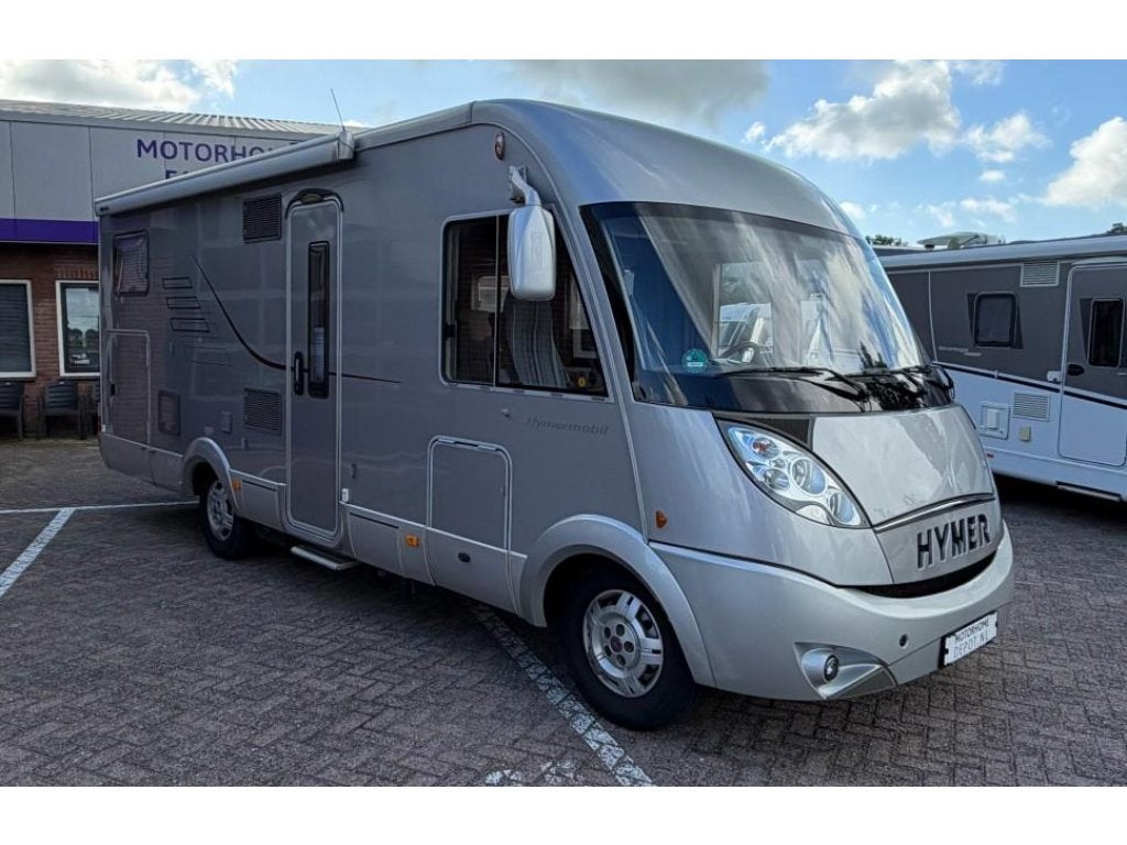 Hymer B694 SL Automaat 160 PK DakAirco Dwarsbed Hefbed, Fiat, Koelkast, Bedrijf, Diesel