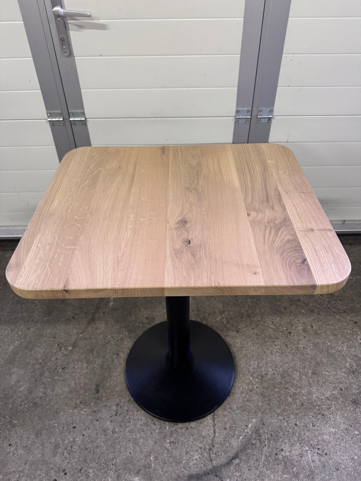 Bistro eikenhouten tafel horeca restaurant 60x70 cm, Ophalen