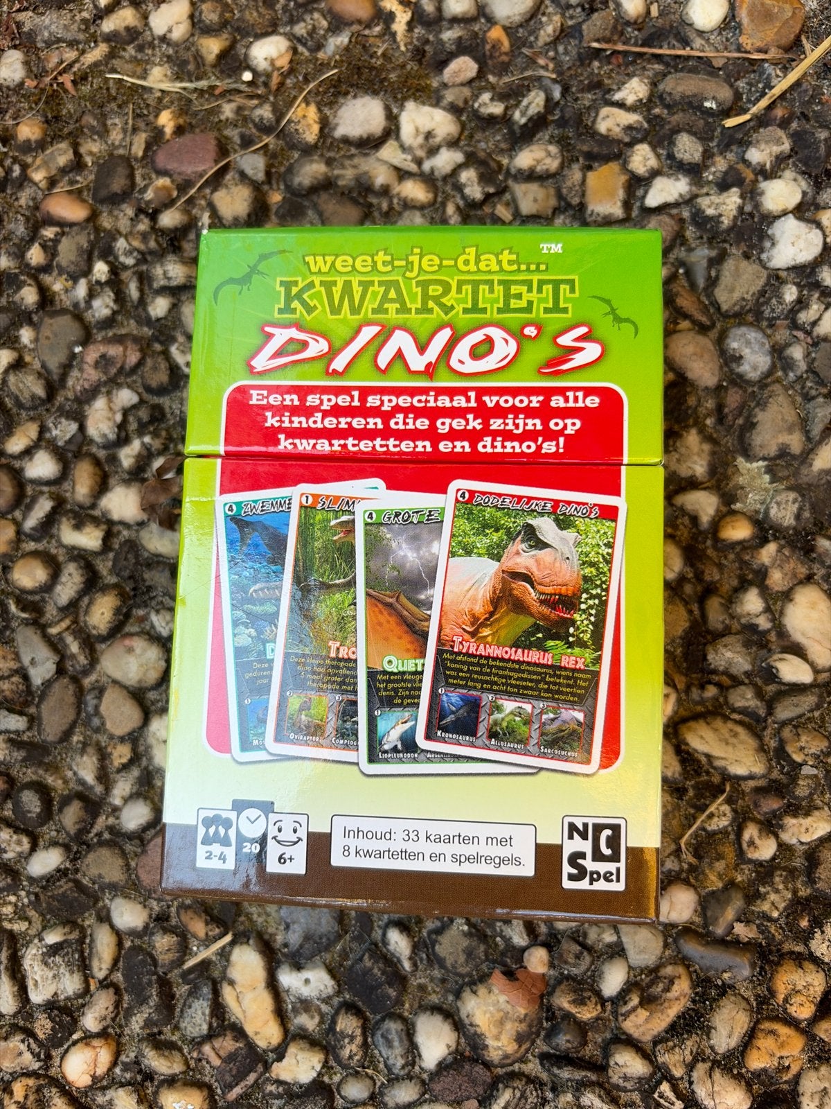 Weet-je-dat... Kwartet Dino's - Educatief kaartspel, Drie of vier spelers, Ophalen, Gebruikt
